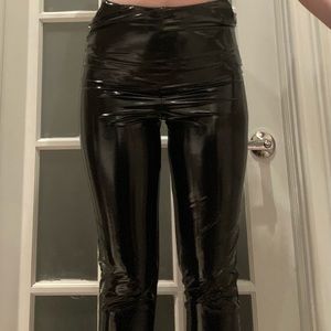 Pretty Little Thing wet look Latex Leggings Pants